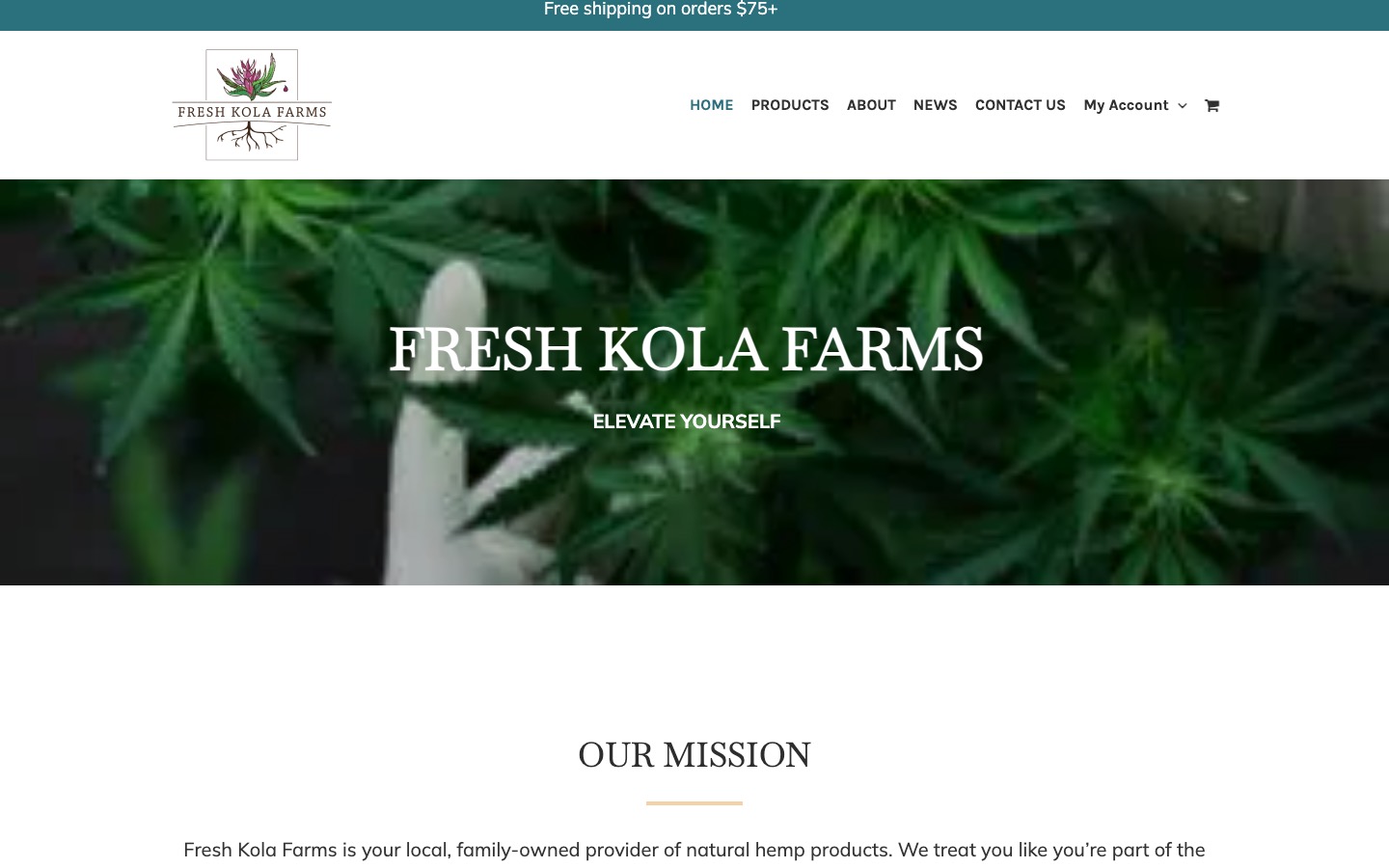 The current homepage